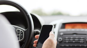 click here to learn more about distracted driving