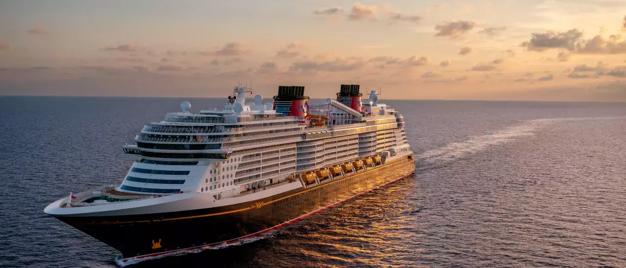 Disney Cruise ship at sea