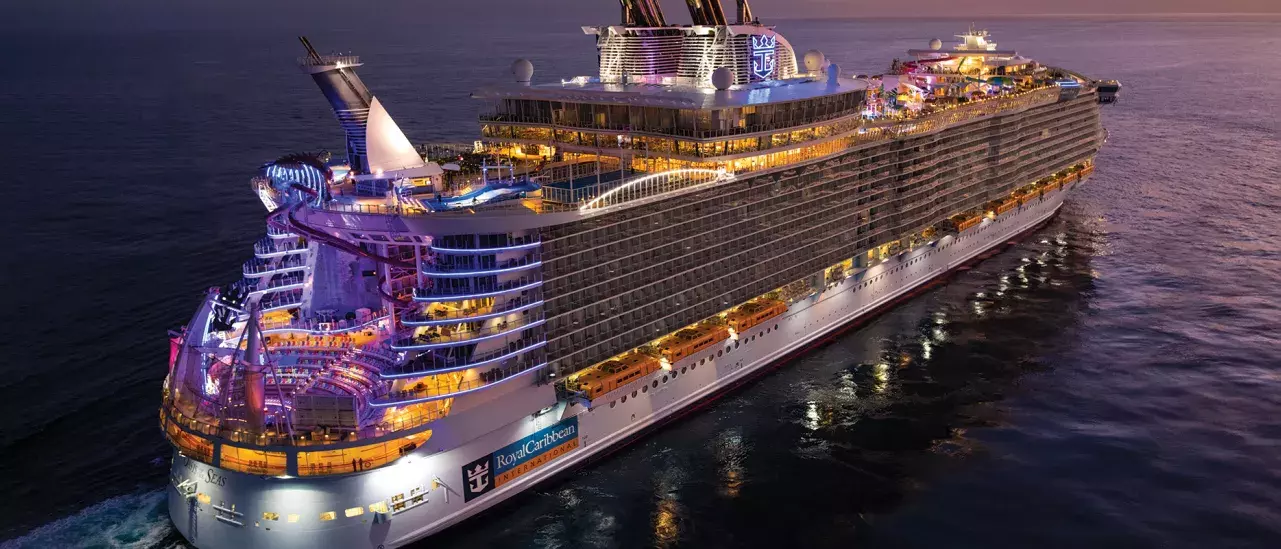 A Royal Caribean ship Sailing