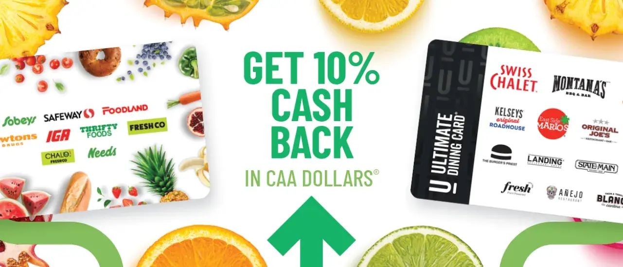 Earn 10% Cash Back in CAA Dollars!
