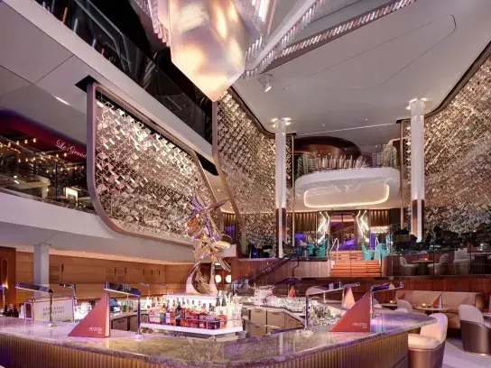 A bar inside of a Celebrity Cruises ship