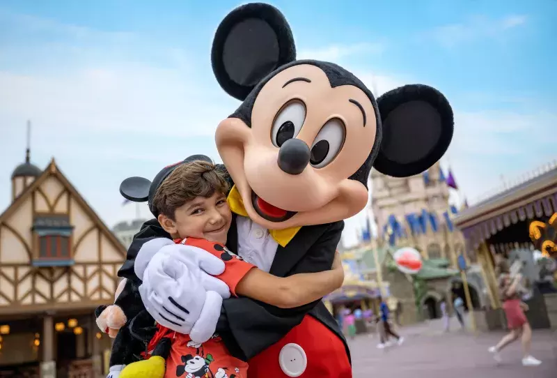 Mickey and child